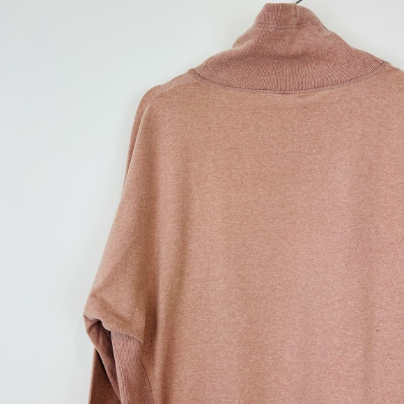 Sweaty Betty Pink Oversized High Neck Logo Dip Hem Yoga Gym Hoodie UK M - Picture 12 of 12